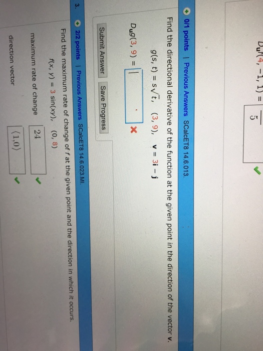 Solved Find The Directional Derivative Of The Function At Chegg Com