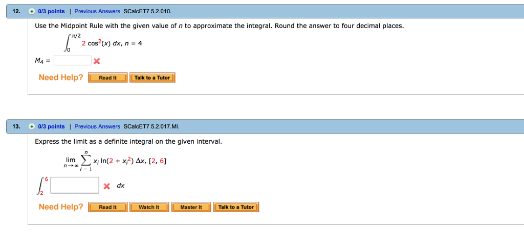 Solved 12 0 3 Points Previous Answers Scalcet7 5 2 010 Chegg Com