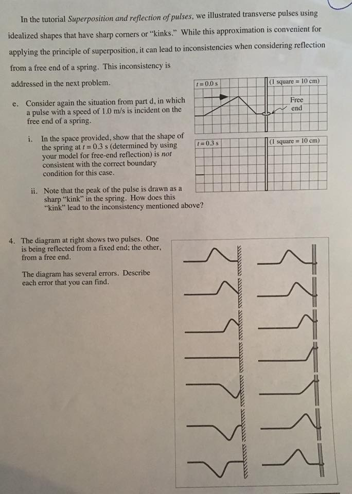 At the end of the tutorial superposition and reflection of pulses picture