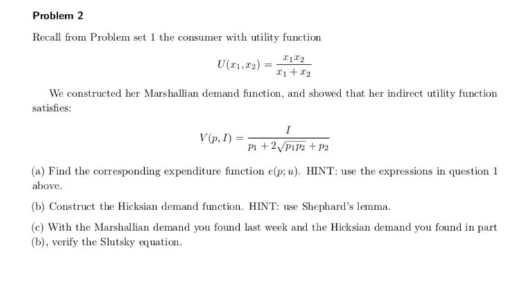 Solved Note The Question 1 Equations Are 1 V P E U Chegg Com