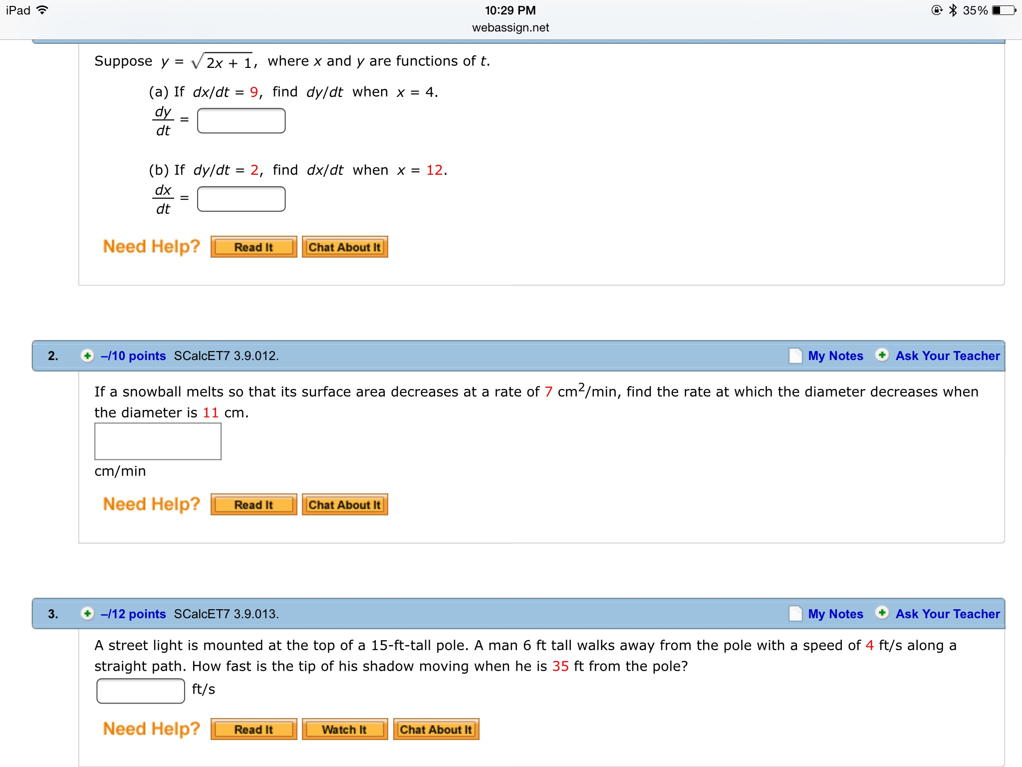 Solved IPad 35 D 1029 PM Suppose Y 2x 1