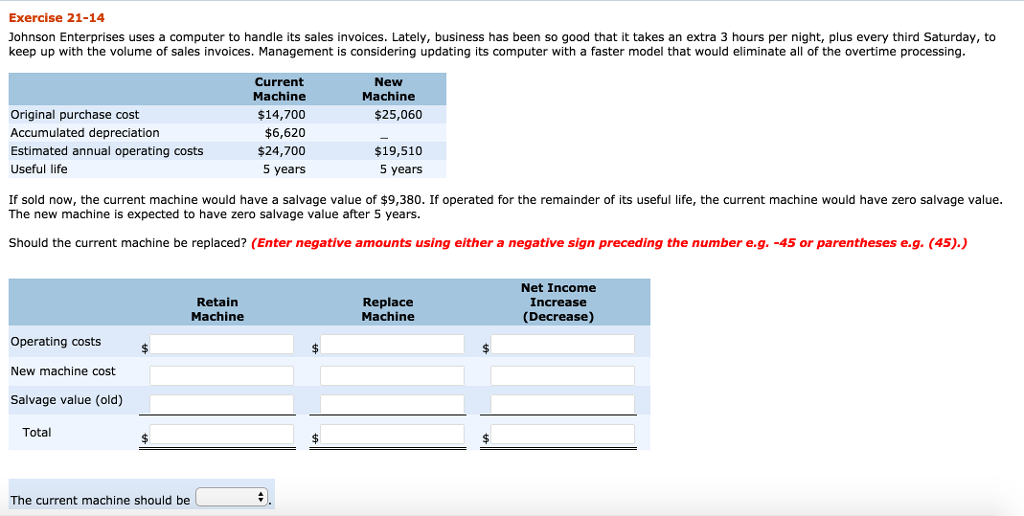 solved johnson enterprises uses a computer to handle its