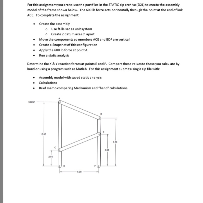 Solved For This Assignment You Are To Use The Part Files Chegg Com