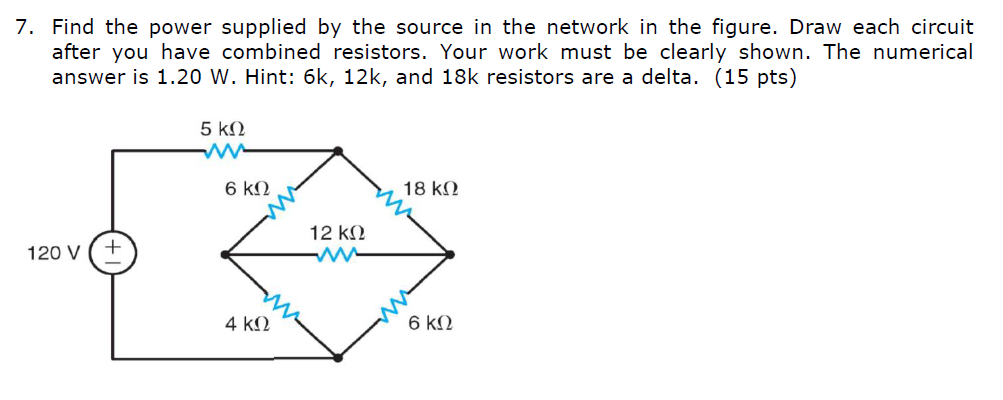 Solved: Find The Power Supplied By The Source In The Netwo... | Chegg.com