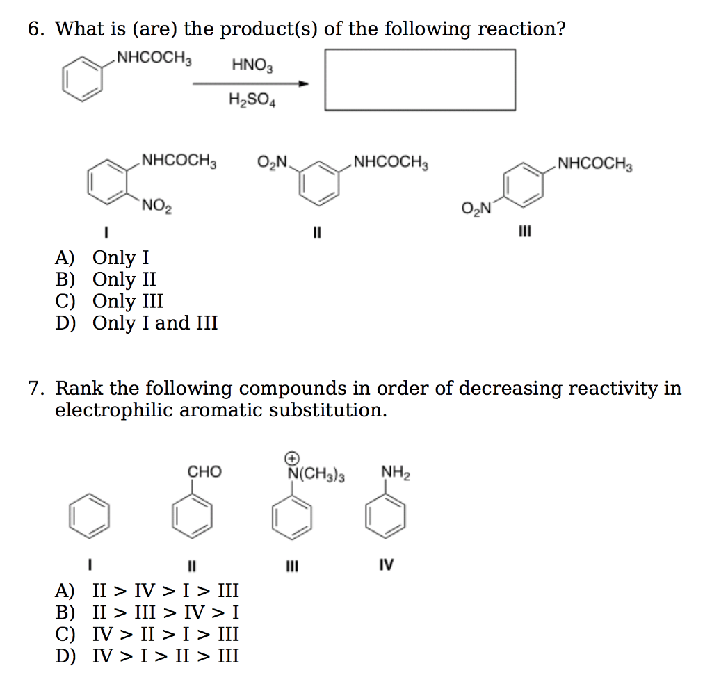 Solved: 6. What Is (are) The Product(s) Of The Following R ...