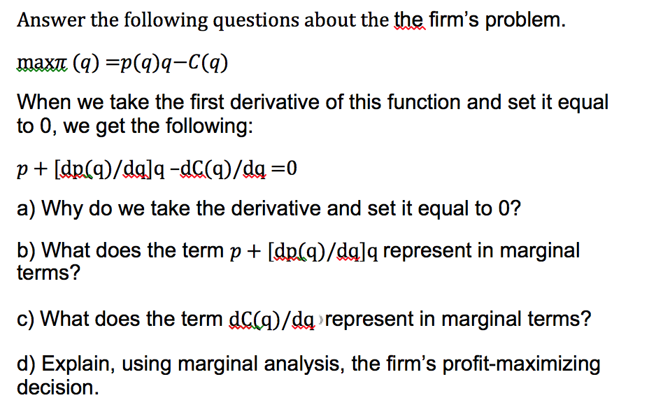 Solved Answer The Following Questions About The Firm S Pr Chegg Com