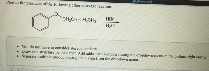 Predict The Products Of The Following Ether Cleavage Chegg 