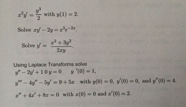 X 2y Y 3 2 With Y 1 2 Solve Xy 2y Chegg Com