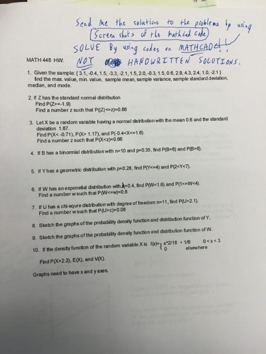 Solved No Handwritten Solutions I Want The Mathcad Solut Chegg Com