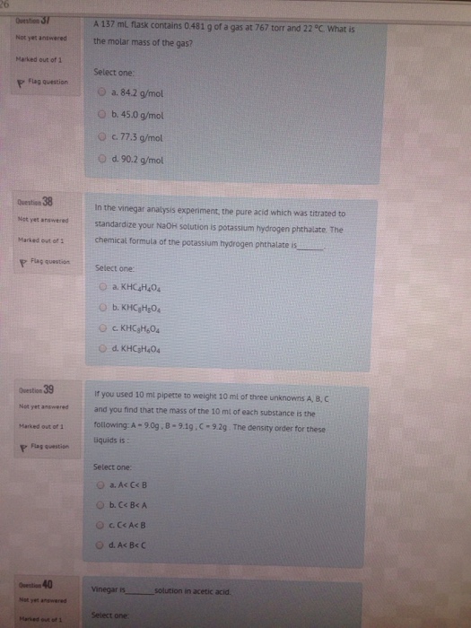 Solved Question Int One Word The Following Glassware Is Chegg Com