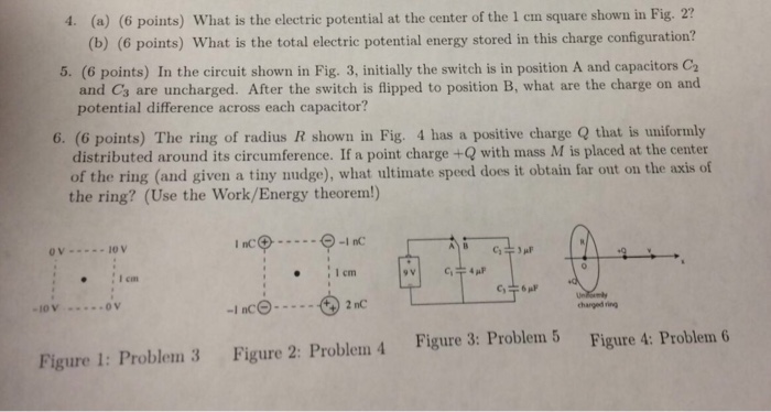 Solved: What Is The Electric Potential At The Center Of Th... | Chegg.com