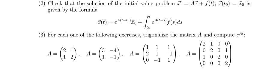 Solved 2 Check That The Solution Of The Initial Value P Chegg Com