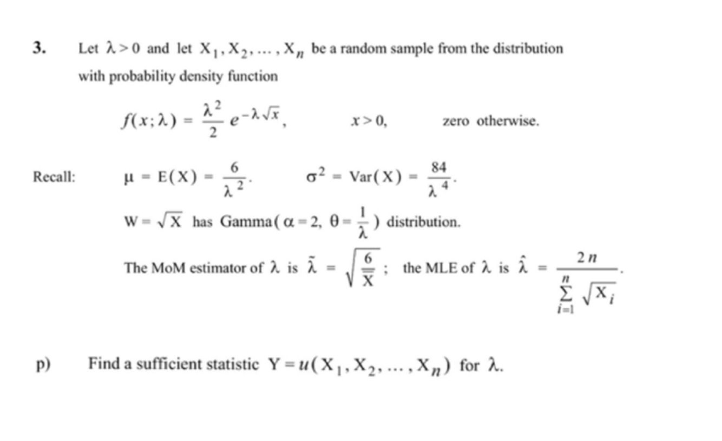 Solved Let Lambda 0 And Let X 1 X 2 X N Be A Random Chegg Com