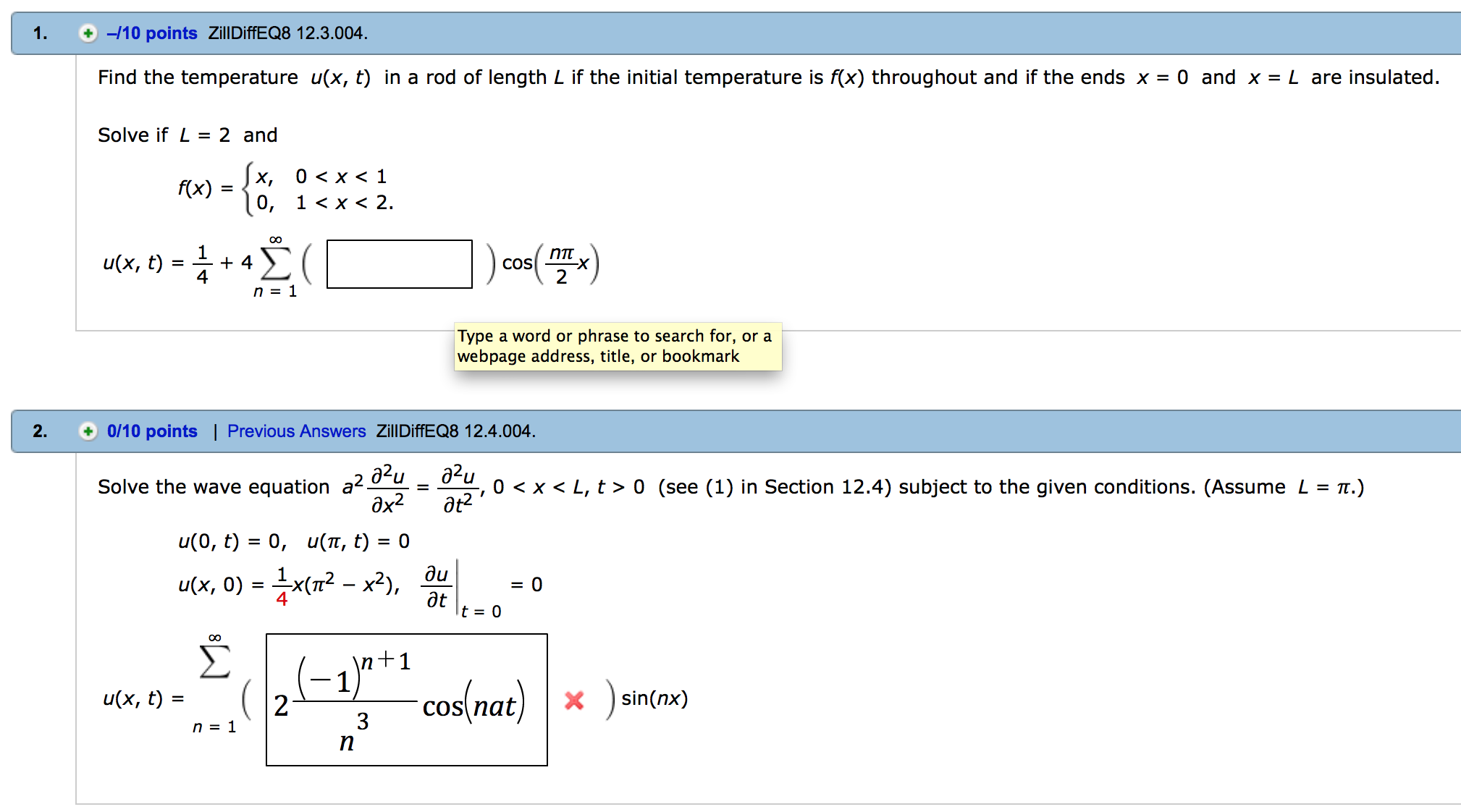 Solved Find The Temperature U X T In A Rod Of Length L Chegg Com