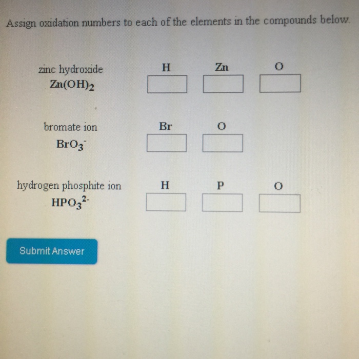 Which rule for assigning oxidation numbers is correct image