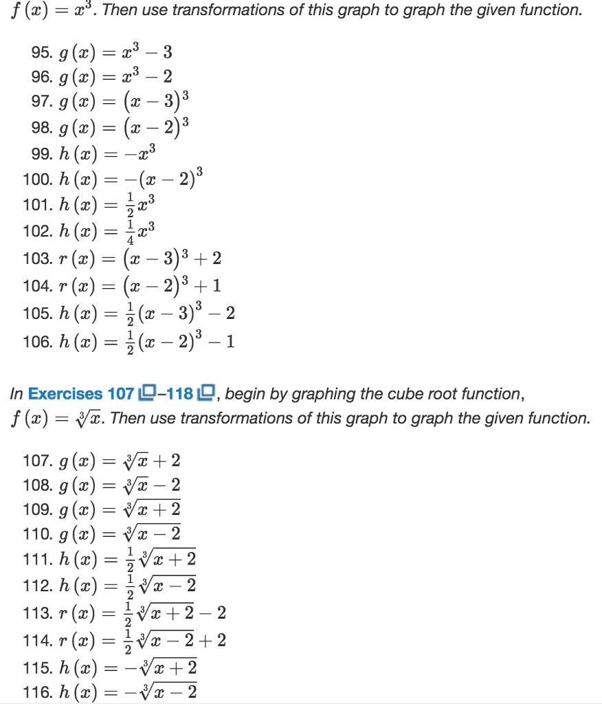 Solved F X Then Use Transformations Of This Graph T Chegg Com