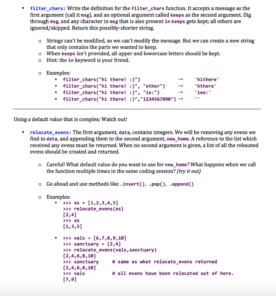 Solved Returning multiple values: tupling up the results def | Chegg.com