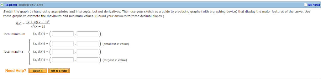 Solved Sketch The Graph By Hand Using Asymptotes And Inte