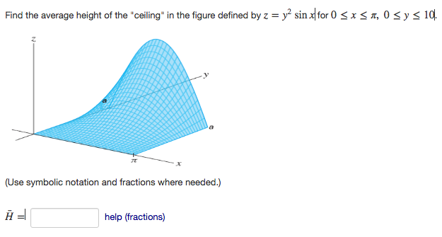 Solved Find The Average Height Of The Ceiling In The Fi
