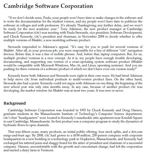 Cambridge Software Corporation