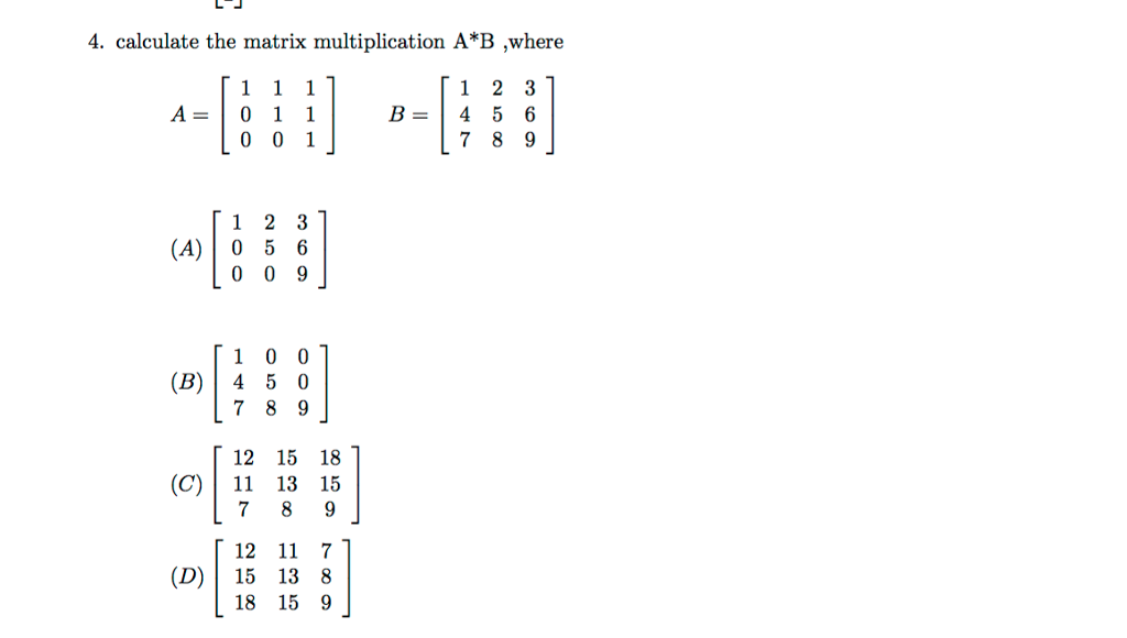 matrix multiplication calculator