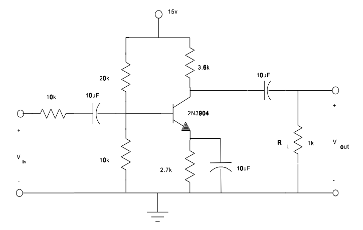 Design A Transistor Voltage Amplifier Circuit Acco Chegg Com