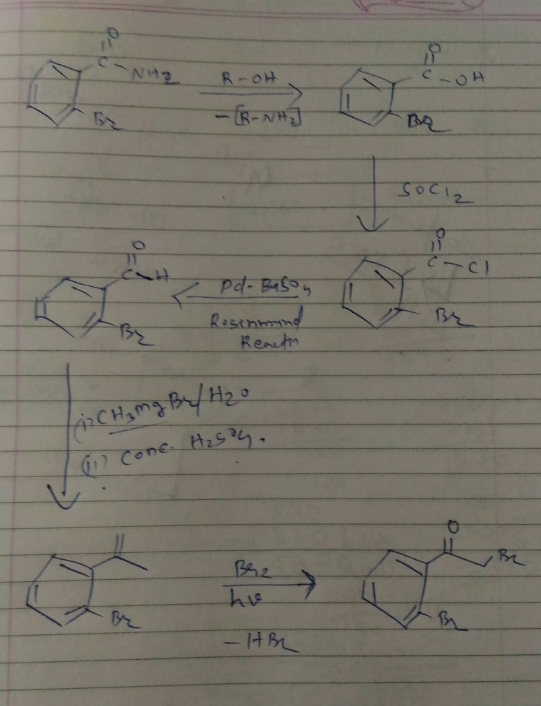 Question & Answer: Provide the missing reagents in this multistep synthesis..... 1
