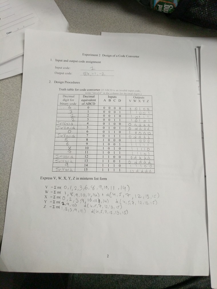 Solved I Need Help In Logic Design Lab Note When You Ci Chegg Com