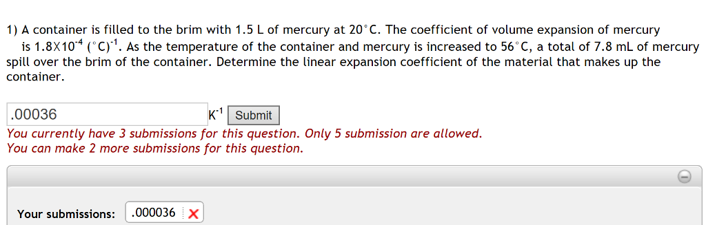 Solved A Container Is Filled To The Brim With 1 5 L Of Chegg Com