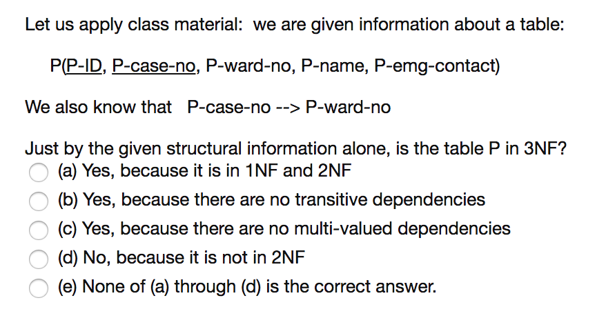 Solved Let Us Apply Class Material We Are Given Informat Chegg Com