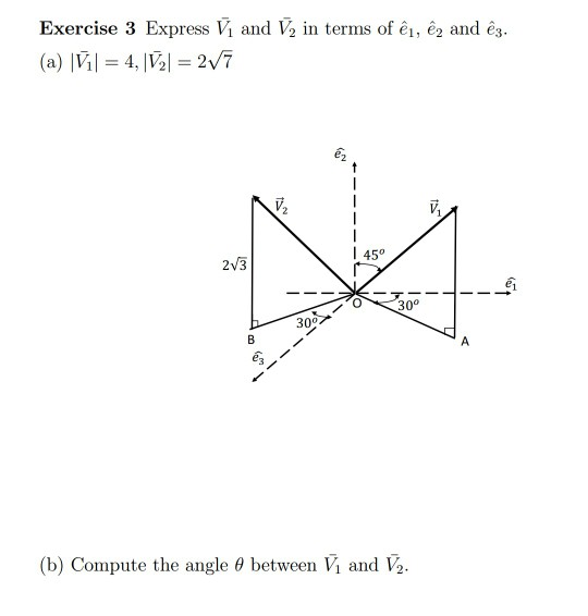 Solved Exercise 3 Express Vi And V2 In Terms Of E E2 And Chegg Com