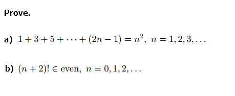 Solved Prove 1 3 5 2n 1 N 2 N 1 2 Chegg Com