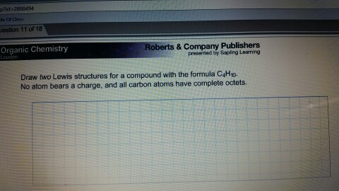 Draw Two Lewis Structures For A Pound With The Chegg 