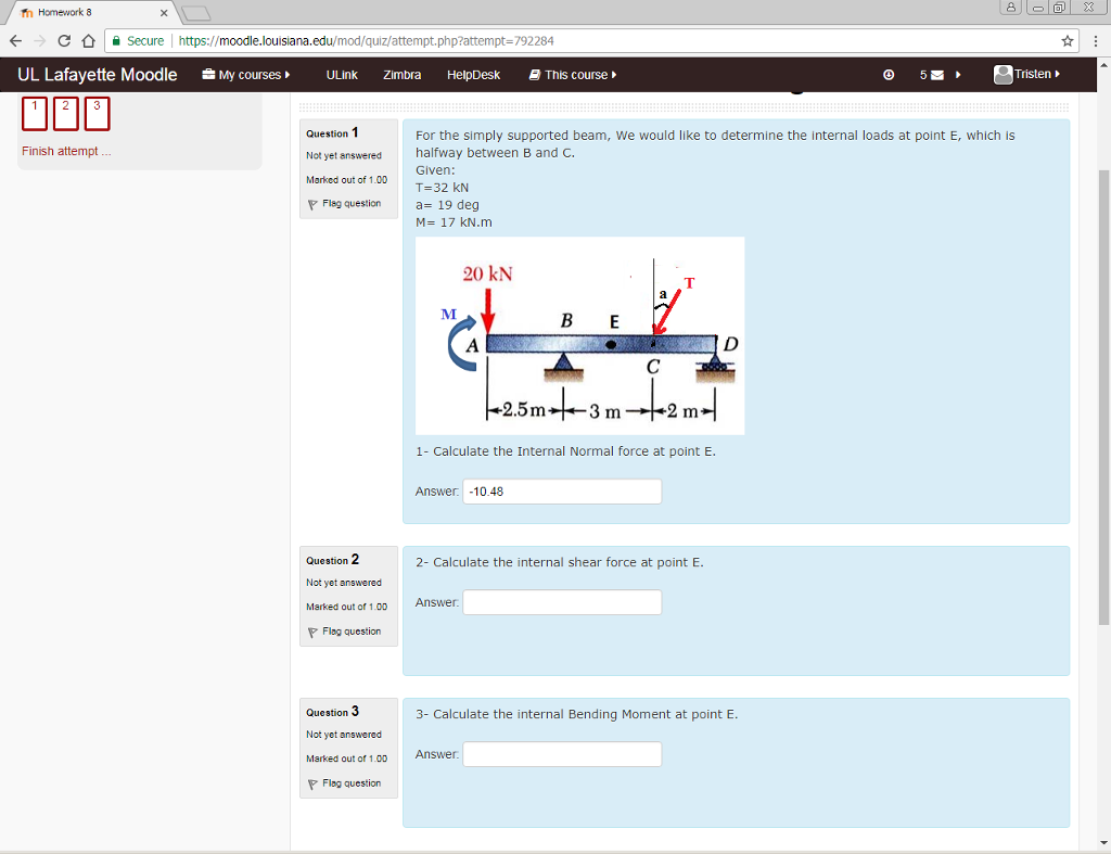 Solved Fn Homework 8 ǜ I Secure I Moodle Louisi Chegg Com