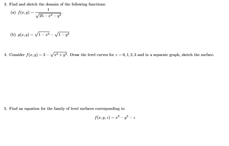 Solved Calculus 3 Find And Sketch The Domain Of The Chegg Com