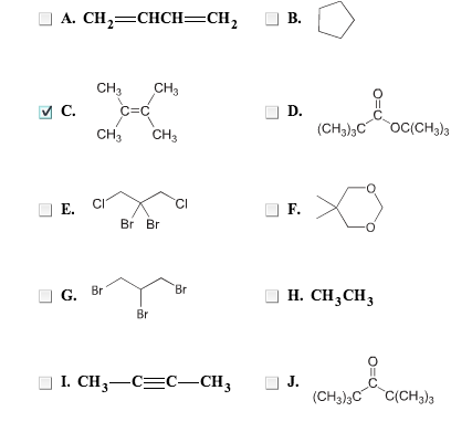 Solved A C112 Chch Ch2 B Ch3 Ch3 D Ch3 Ch3 Ch3 3c Chegg Com
