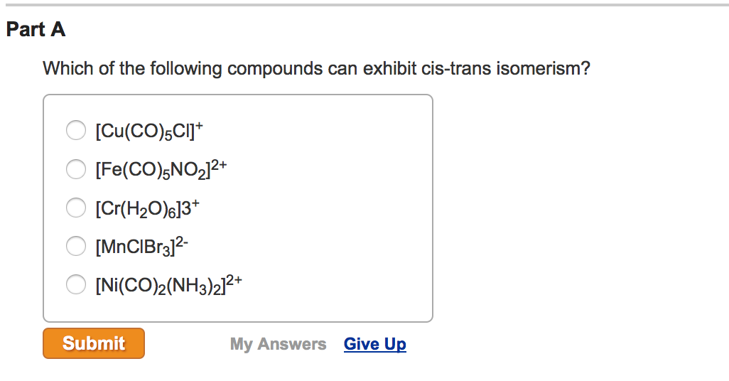 Solved Which Of The Following Compounds Can Exhibit | Chegg.com Solved Which Of The Following Compounds Can Exhibit | Chegg.com
