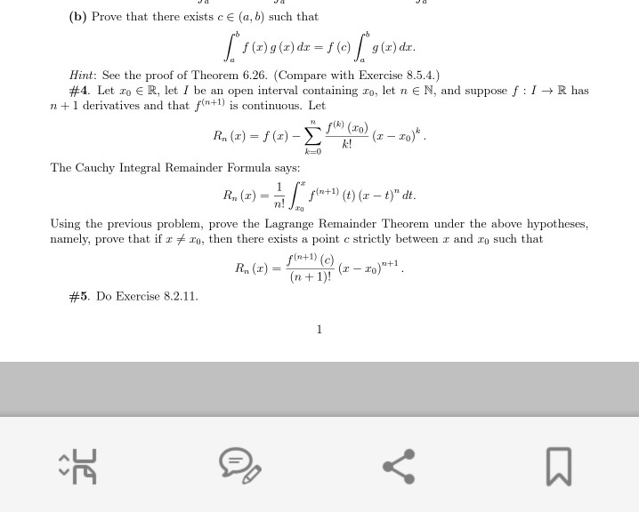Solved B Prove That There Exists C A B Such That F Z Chegg Com