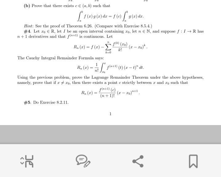 Solved B Prove That There Exists C A B Such That F Z Chegg Com