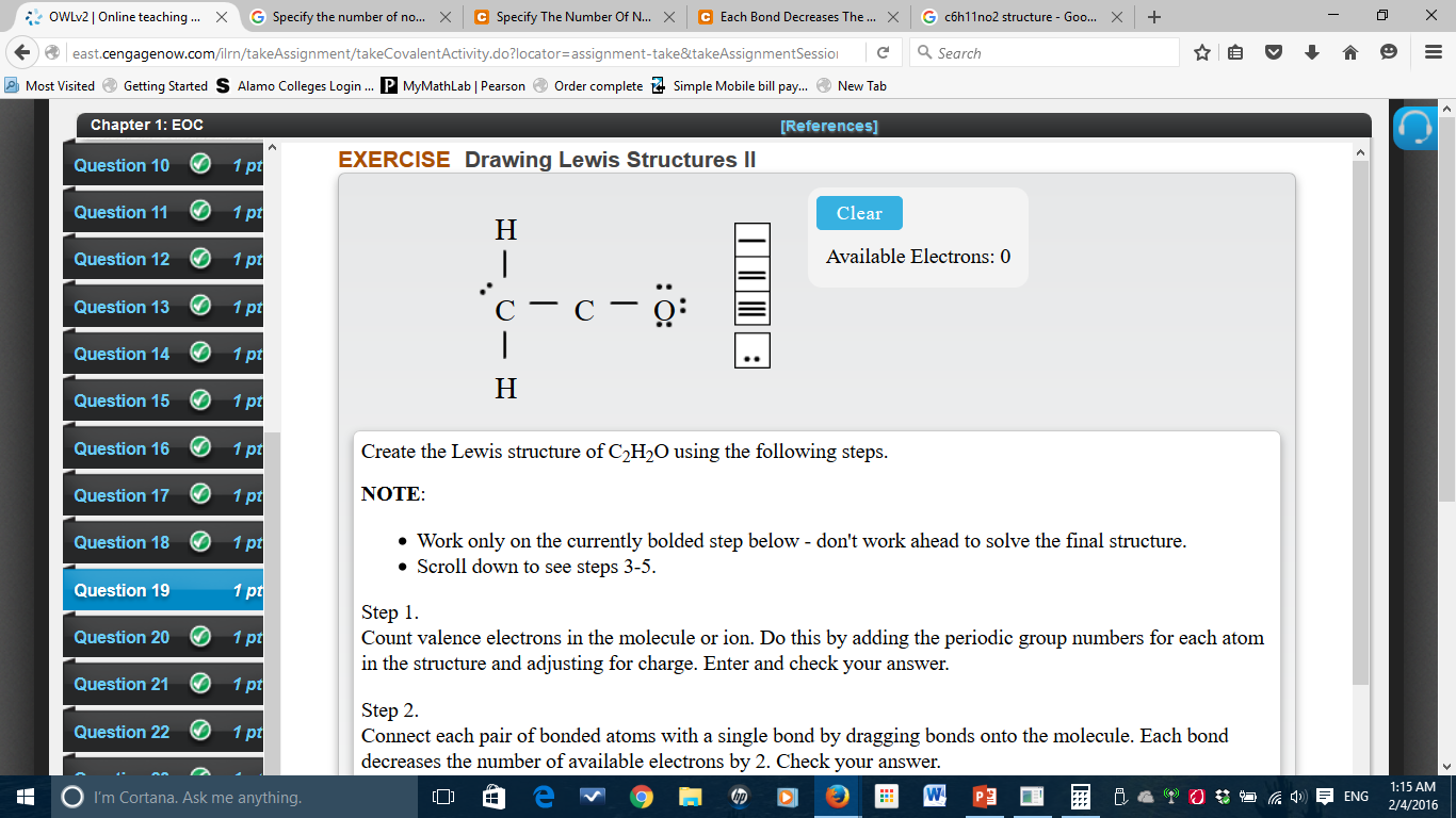 Solved Step 3. Drag Lone Pairs Of Electrons To Each Termi&hellip;