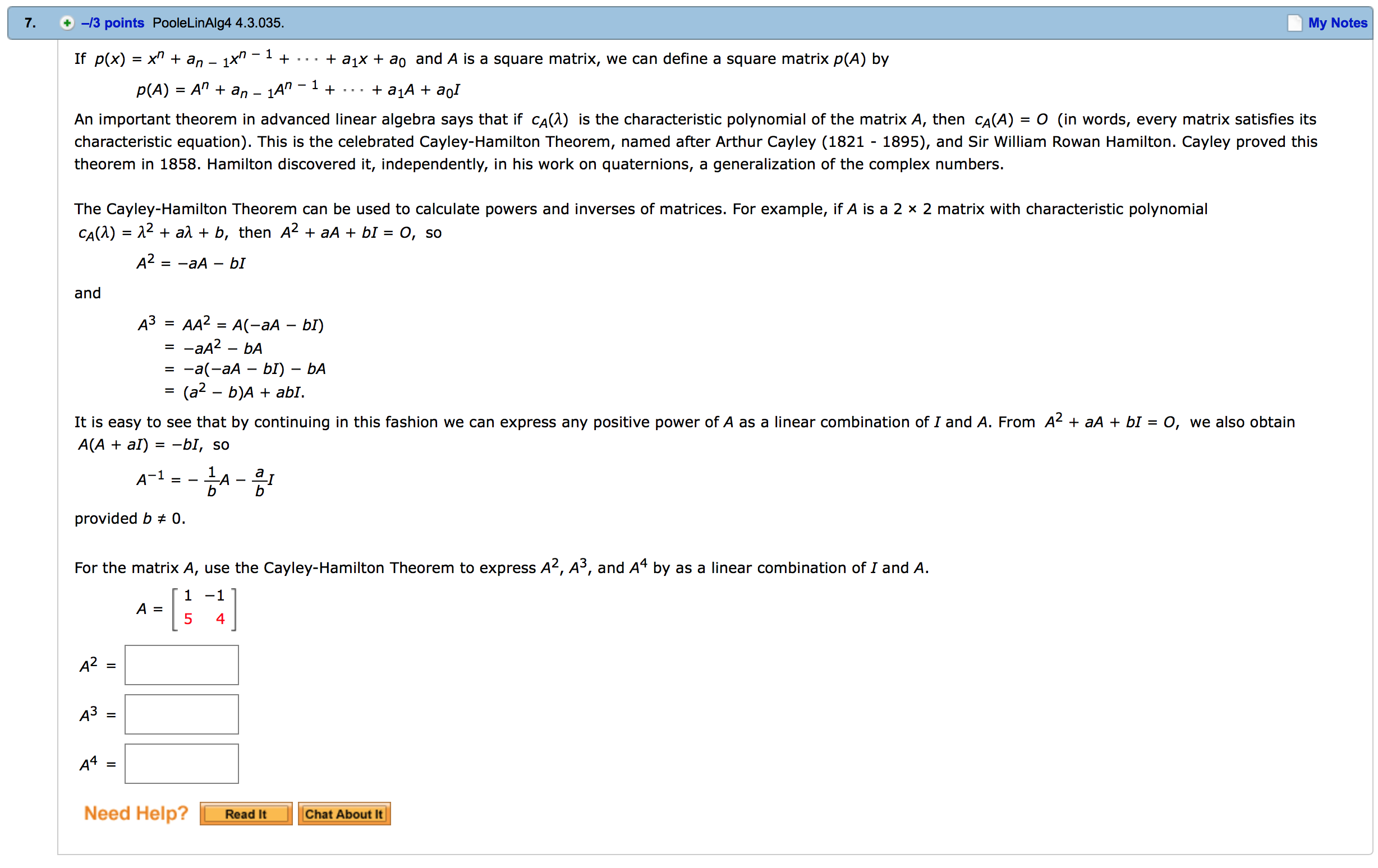 Solved If P X X N An 1 X N 1 A1x A0 And A Is A Chegg Com