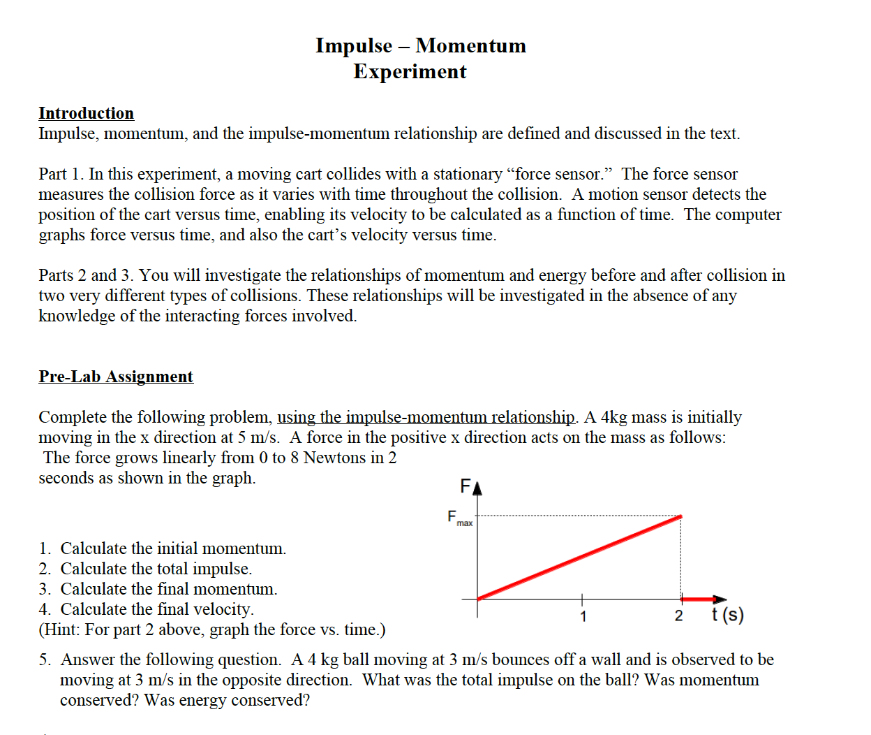 Solved Impulse Momentum And The Impulse Momentum Relati Chegg Com