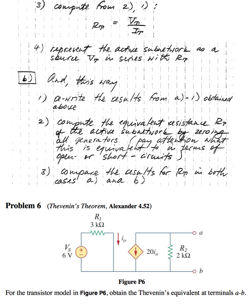 Solved Problem 5 Thevenins Theorem Sa R2 2 22 20 Fi