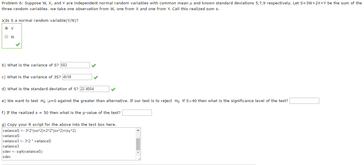 Suppose W X And Y Are Independent Normal Random Chegg Com
