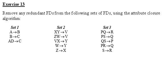 Solved Exercise 13 Remove Any Re Algorithm Set 3 Set 1 A Chegg Com