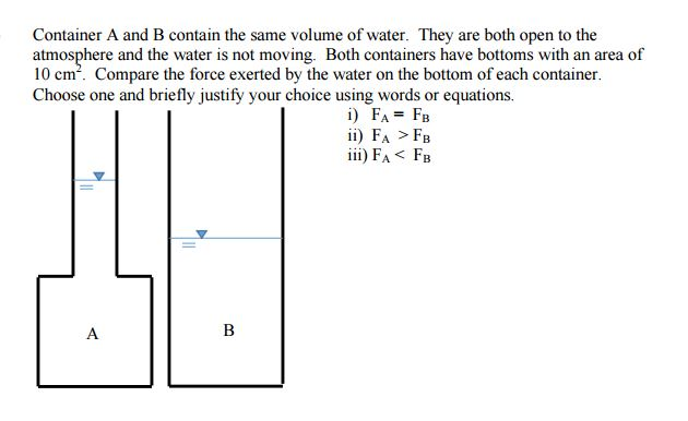 Comparing the Volumes of Liquids in Different Containers 