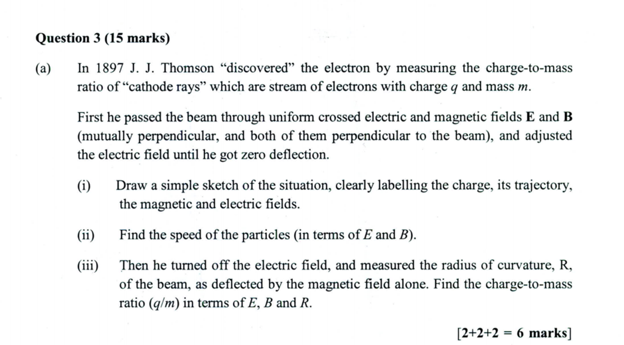 when did jj thomson discovered the electron