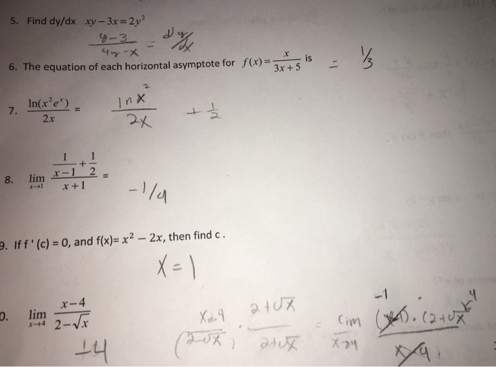 Find Dy Dx Xy 3x 2y 2 The Equation Of Each Chegg 