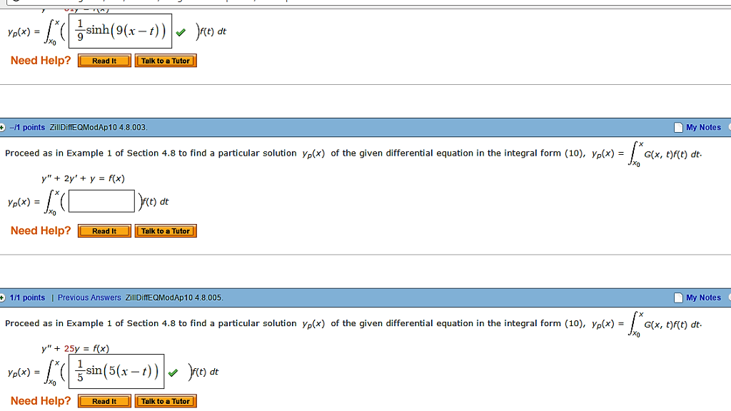 Solved Proceed As In Example 1 Of Section 4 8 To Find A P Chegg Com