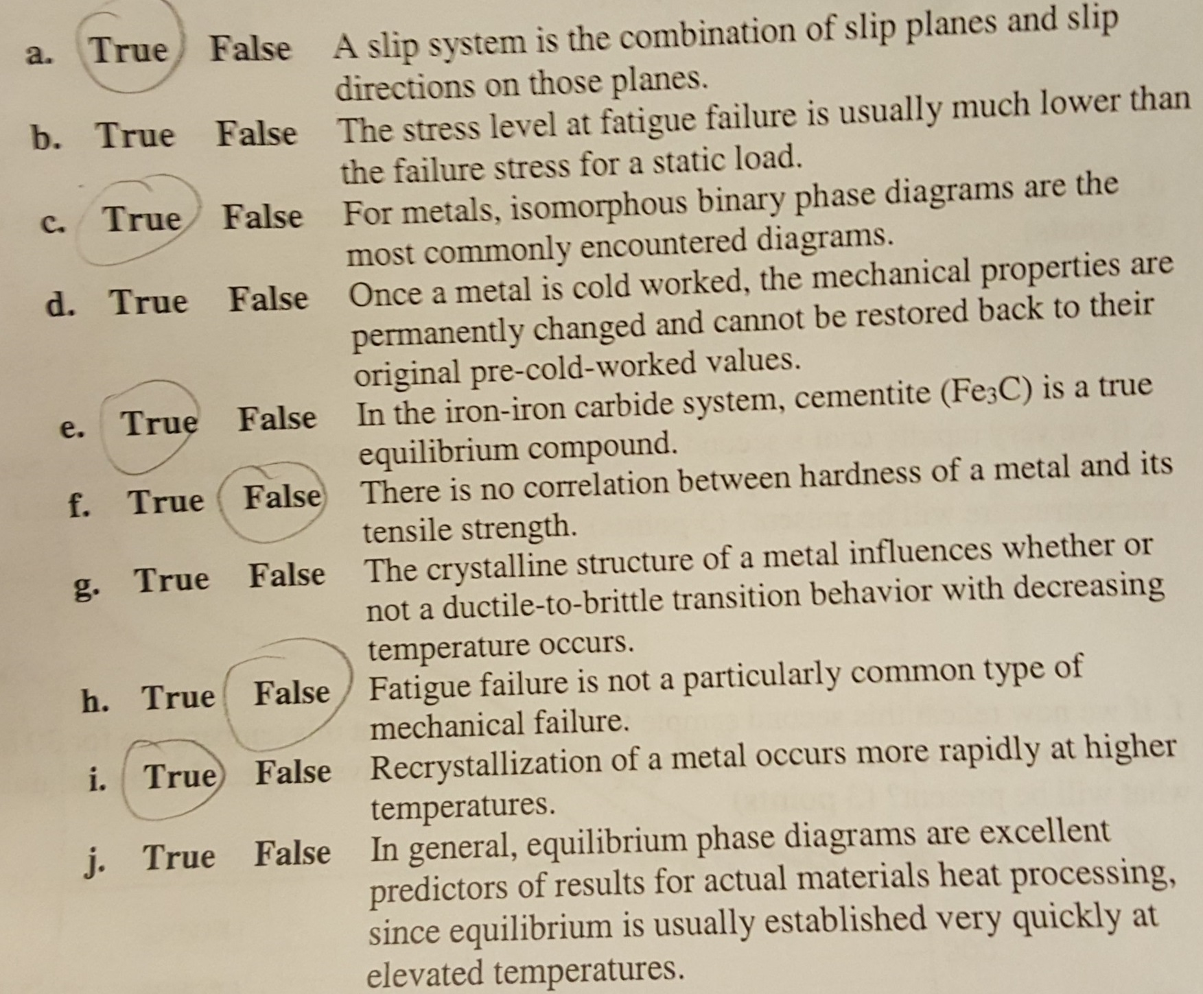 Solved  Please Help Me With These True  False Questions For